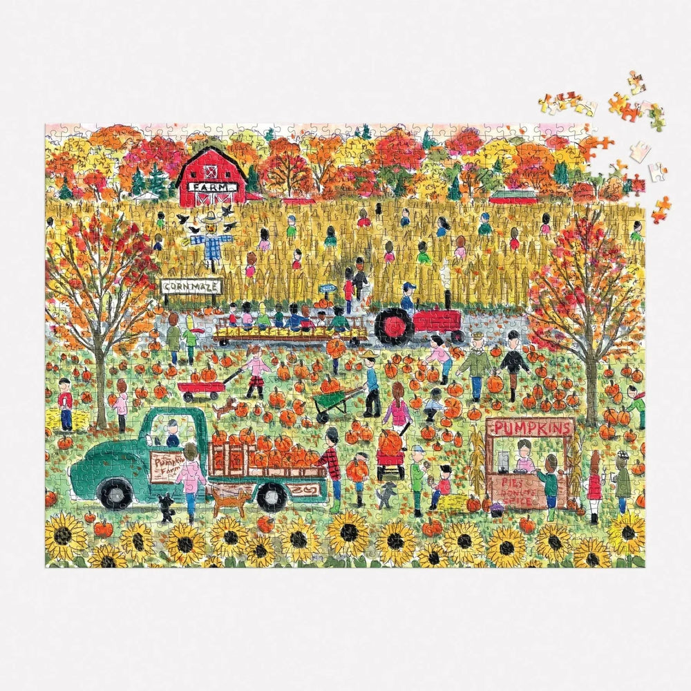 Pumpkin Patch 1000 Piece Jigsaw Puzzle Galison (ONLINE ORDER ONLY)