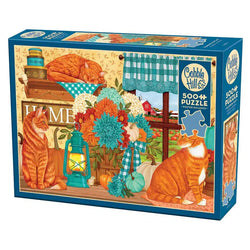 Pumpkin Patch Cats 500 Piece Jigsaw Puzzle Cobble Hill (ONLINE ORDER ONLY)