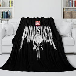Punisher Blanket Pattern Flannel Kids Room Throw (ONLINE ORDER ONLY)