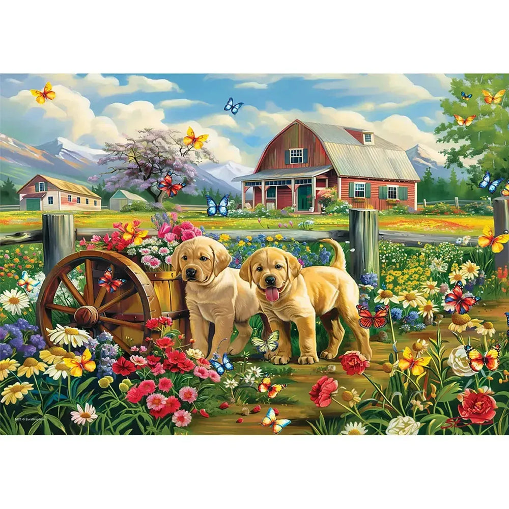 Puppy Spring 1000 Piece Jigsaw Puzzle Eurographics (ONLINE ORDER ONLY)