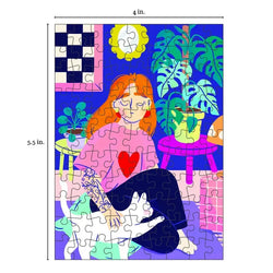 Purr 99 Piece Mini Jigsaw Puzzle Puzzledly