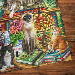 Puss In Books 1000 Piece Jigsaw Puzzle Gibsons (ONLINE ORDER ONLY)