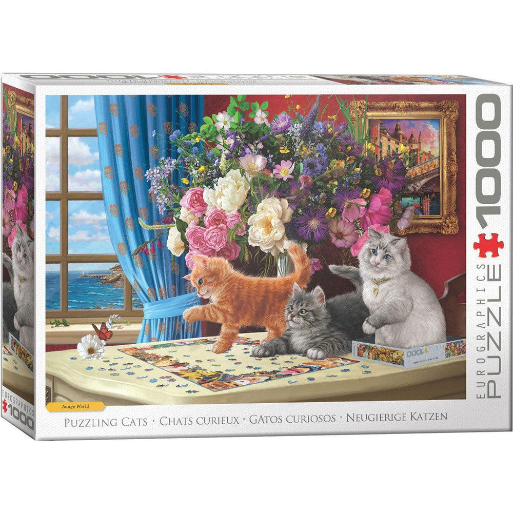 Puzzling Cats 1000 Piece Jigsaw Puzzle Eurographics (ONLINE ORDER ONLY)