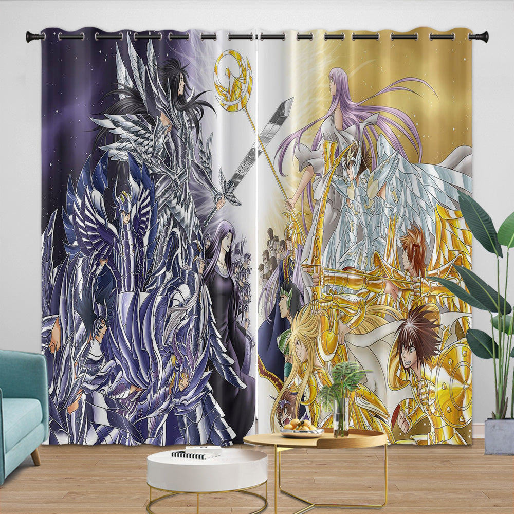 Saint Seiya Curtains Blackout Window Drapes Room Decoration (Online Order Only)
