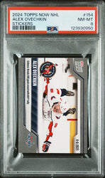 Graded 2024 Topps Now Alex Ovechkin #154 Stickers Hockey Card PSA 8 Near Mint (ONLINE ORDER ONLY)