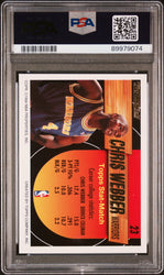 1993 TOPPS BLACK GOLD CHRIS WEBBER  #23 - PSA 9 ROOKIE CARD (Online Order Only)