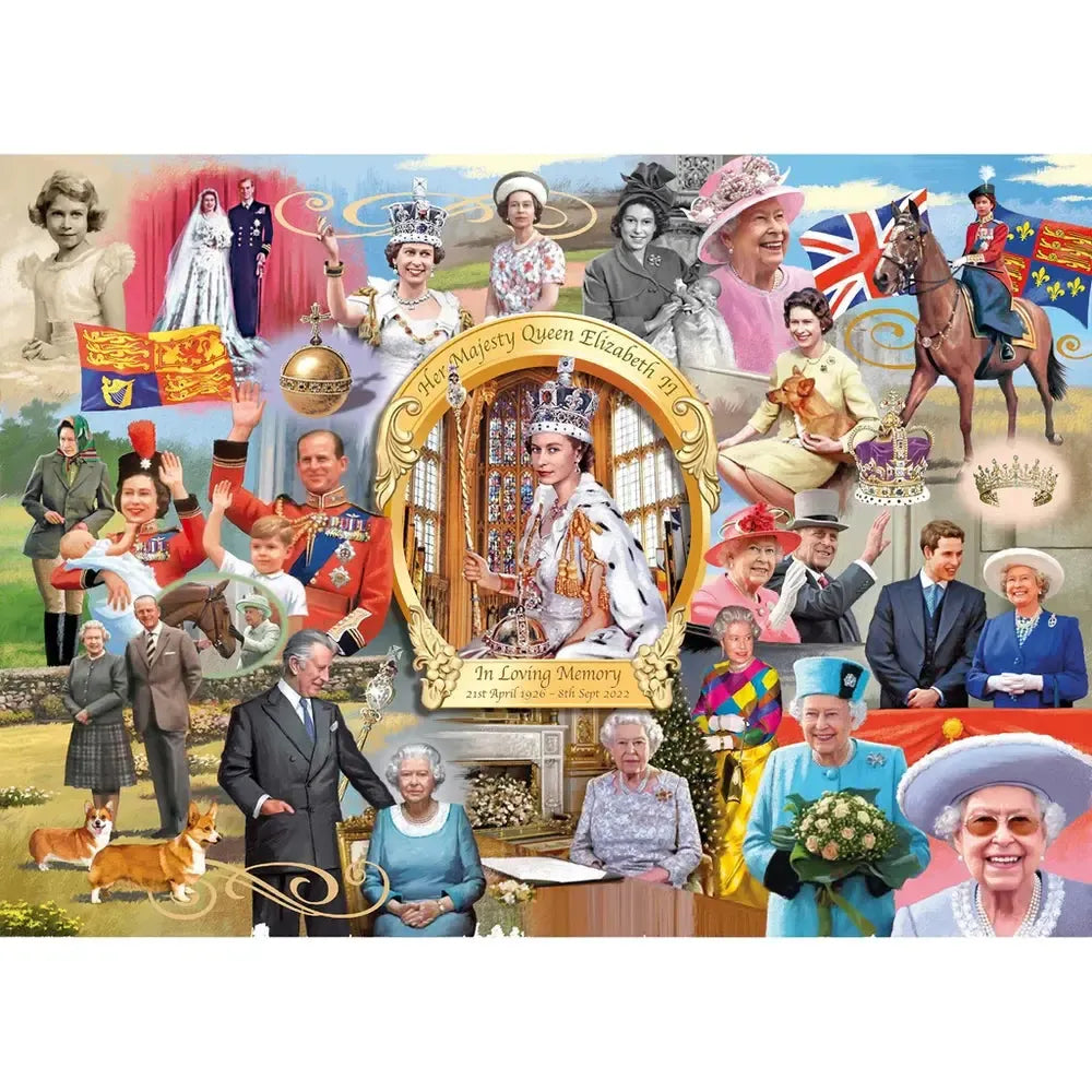 Queen Elizabeth II 1000 Piece Jigsaw Puzzle Gibsons (ONLINE ORDER ONLY)