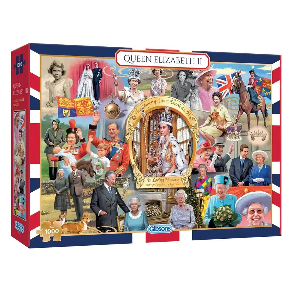 Queen Elizabeth II 1000 Piece Jigsaw Puzzle Gibsons (ONLINE ORDER ONLY)