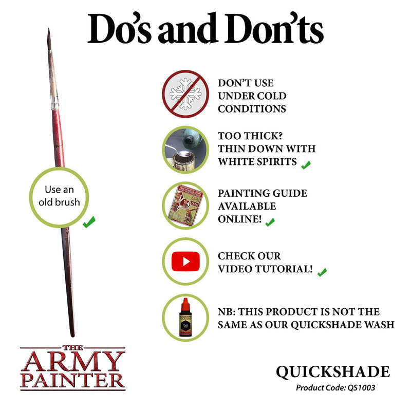 Army Painter Quickshade Dip: Dark Tone (ONLINE ORDER ONLY)