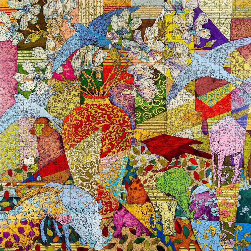 Quilt 1000 Piece Jigsaw Puzzle Pomegranate (ONLINE ORDER ONLY)