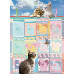 Quilted Kittens 500 Piece Jigsaw Puzzle Cobble Hill (ONLINE ORDER ONLY)