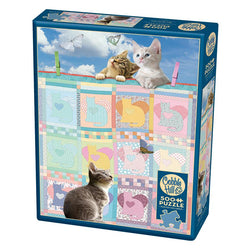 Quilted Kittens 500 Piece Jigsaw Puzzle Cobble Hill (ONLINE ORDER ONLY)