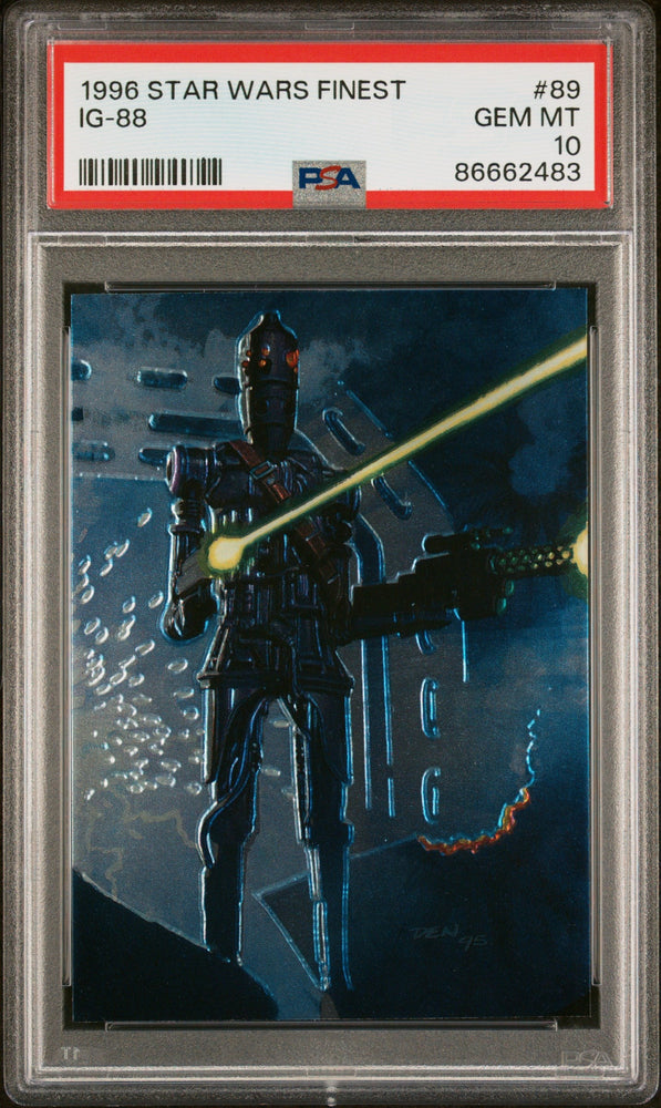 1996 STAR WARS FINEST IG-88  #89 - PSA 10 (Online Order Only)