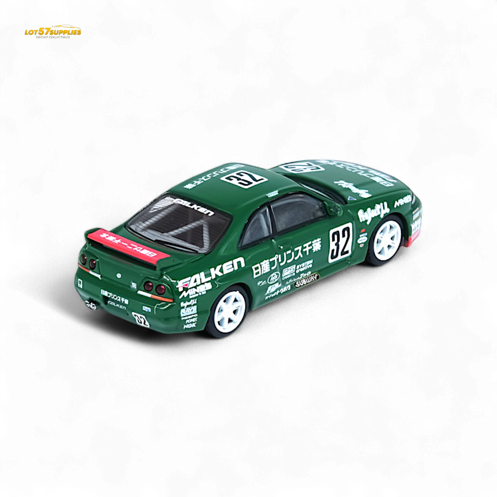Inno64 NISSAN SKYLINE GT-R R33 #32 "PRINCE CHIBA FALKEN" N1 Super Endurance Series - TOKACHI 24H 1996 1:64 (ONLINE ORDER ONLY)