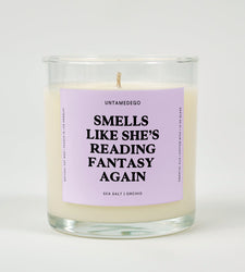 Smells Like She's Reading Fantasy Again Glass Candle (ONLINE ORDER ONLY)