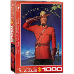 RCMP Maintain the Right 1000 Piece Jigsaw Puzzle Eurographics (ONLINE ORDER ONLY)
