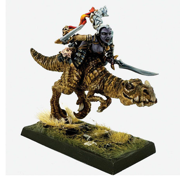 Reaper Legends: Female Dark Elf on Lizard (ONLINE ORDER ONLY)