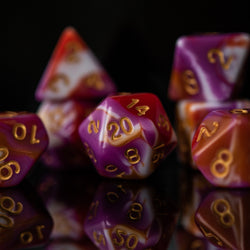 Retro Acrylic Dice Set (ONLINE ORDER ONLY)