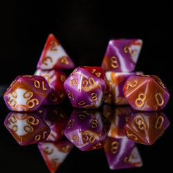 Retro Acrylic Dice Set (ONLINE ORDER ONLY)