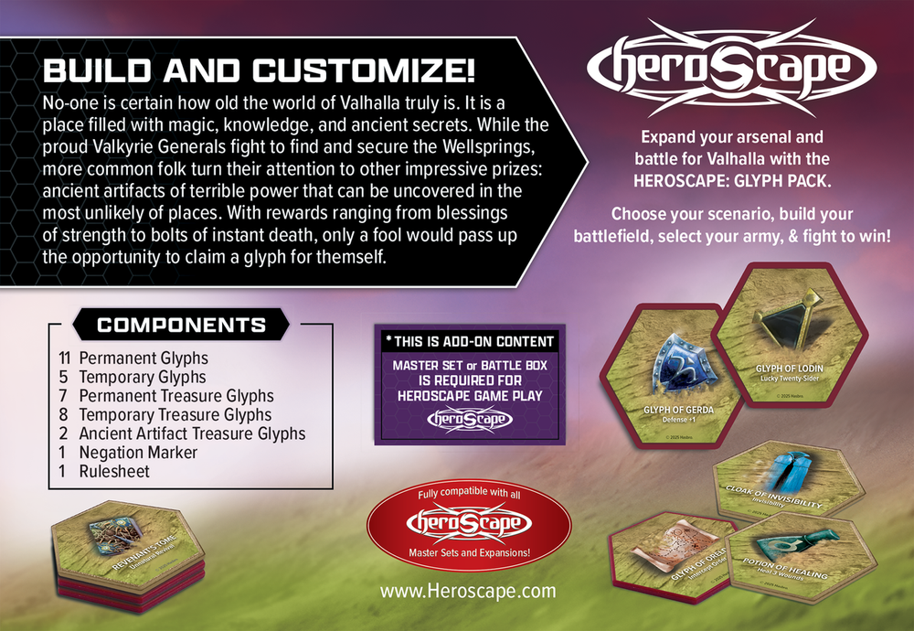 Heroscape: Glyph Pack (ONLINE ORDER ONLY)