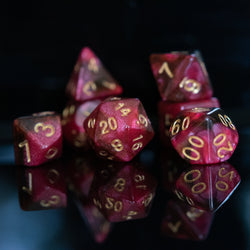 Rosette Galaxy Acrylic Dice Set (ONLINE ORDER ONLY)