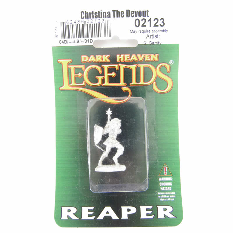 RPR02123 Christina The Devout Fighter Miniature 25mm Heroic Scale (ONLINE ORDER ONLY)