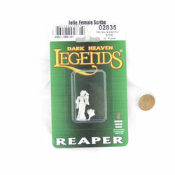 RPR02835 Jolie Female Scribe Miniature Figurine 25mm Heroic Scale Dark Heaven Legends (ONLINE ORDER ONLY)