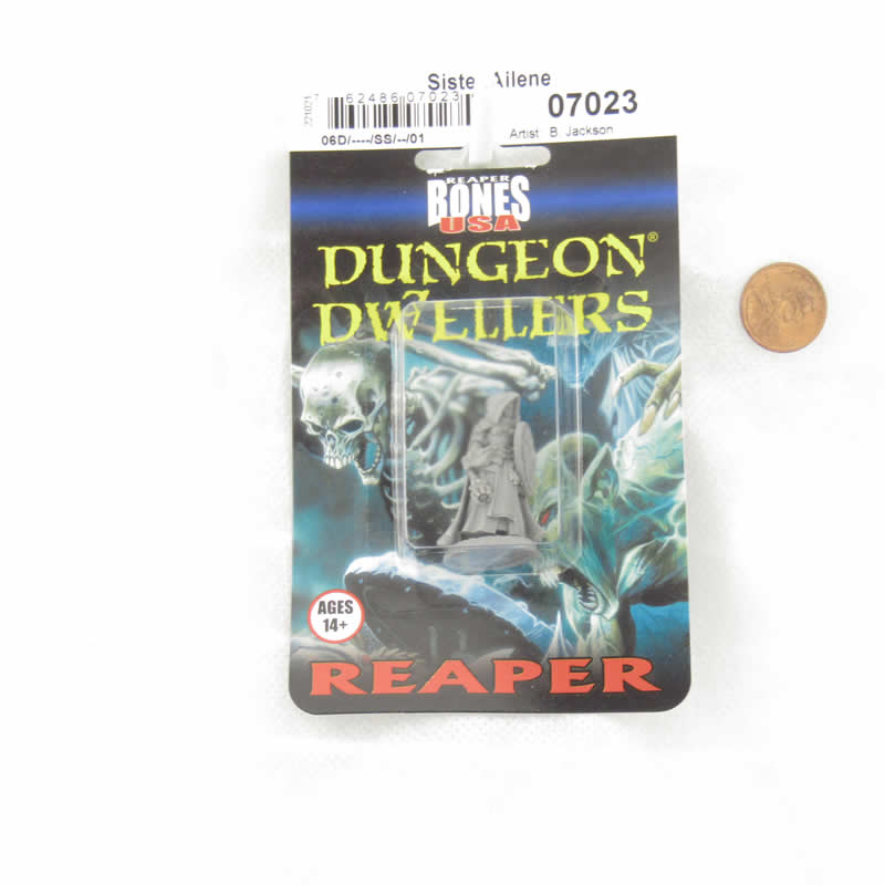 RPR07023A Sister Ailene Female Cleric Miniature 25mm Heroic Scale Figure Dungeon Dwellers (ONLINE ORDER ONLY)