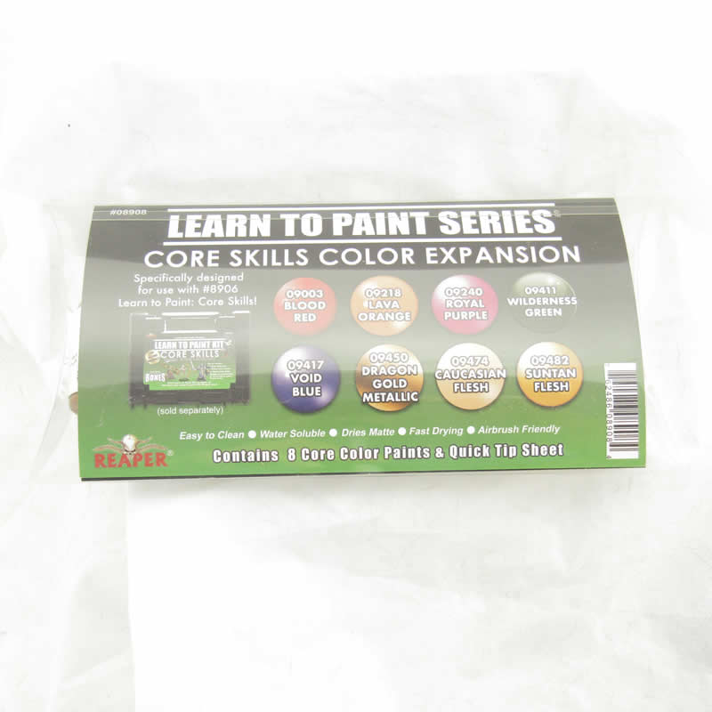 RPR08908 Core Skills Color Expansion Miniatures Learn to Paint Series Reaper Miniatures (ONLINE ORDER ONLY)