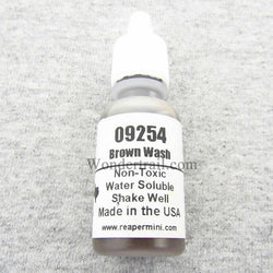 RPR09254 Brown Wash Acrylic Reaper Master Series Hobby Paint .5oz (ONLINE ORDER ONLY)