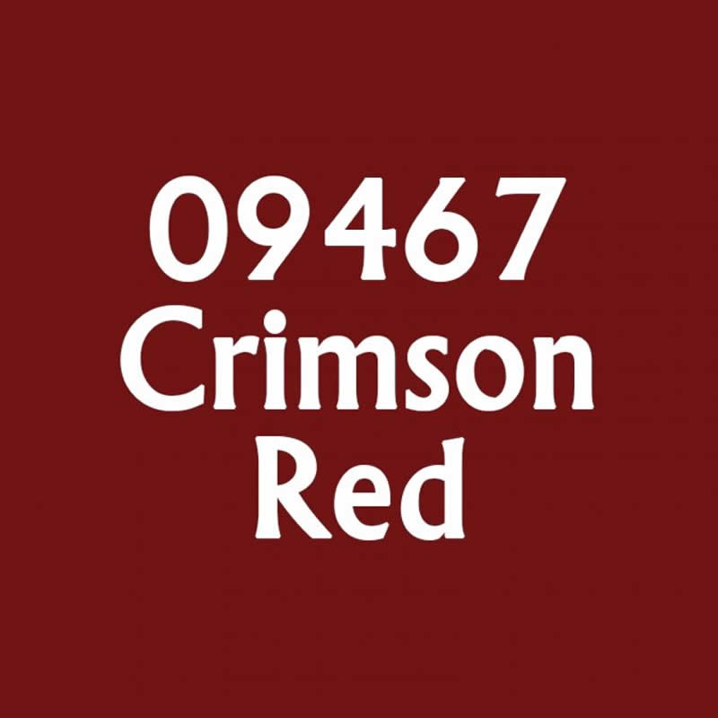 RPR09467 Crimson Red Acrylic Reaper Master Series Hobby Paint .5oz (ONLINE ORDER ONLY)