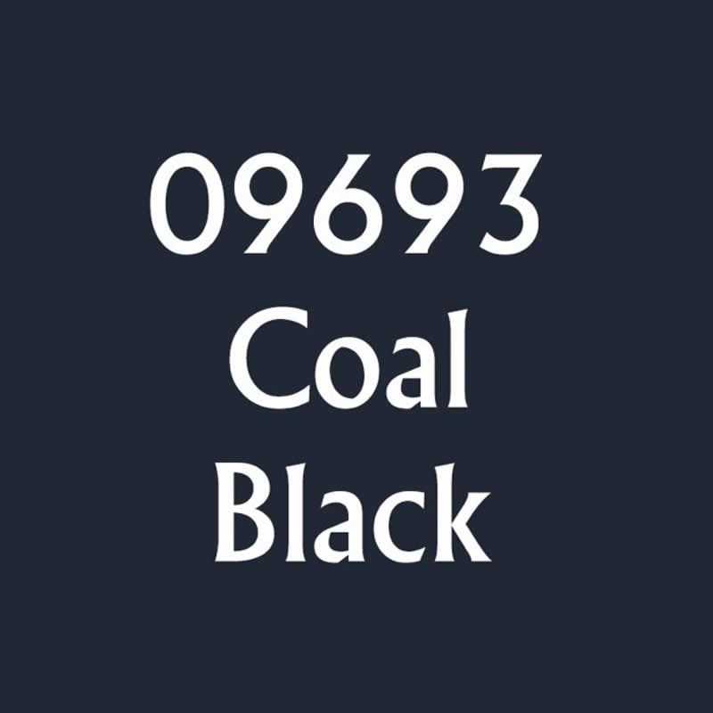 RPR09693 Coal Black Acrylic Master Series Hobby Paint .5oz Dropper Bottle (ONLINE ORDER ONLY)