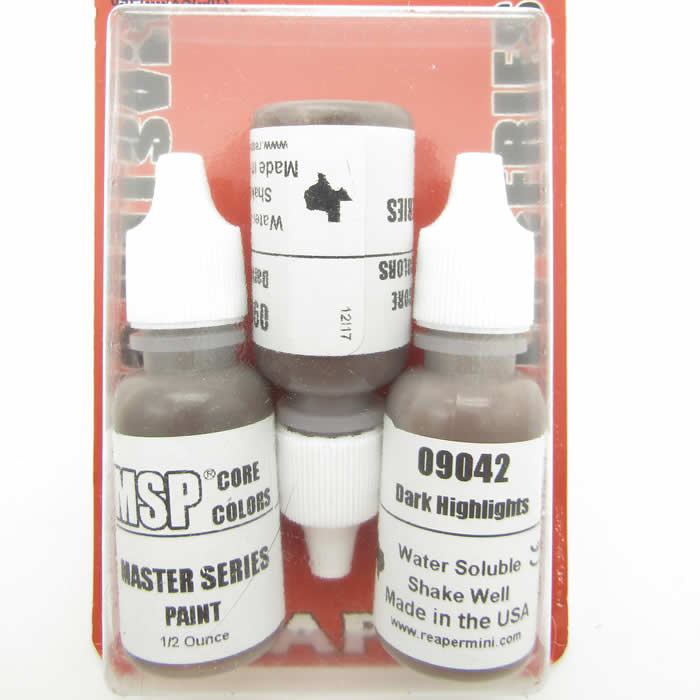 RPR09714 Dark Skin Tones Triad (09040-09042) Acrylic Hobby Paint (ONLINE ORDER ONLY)