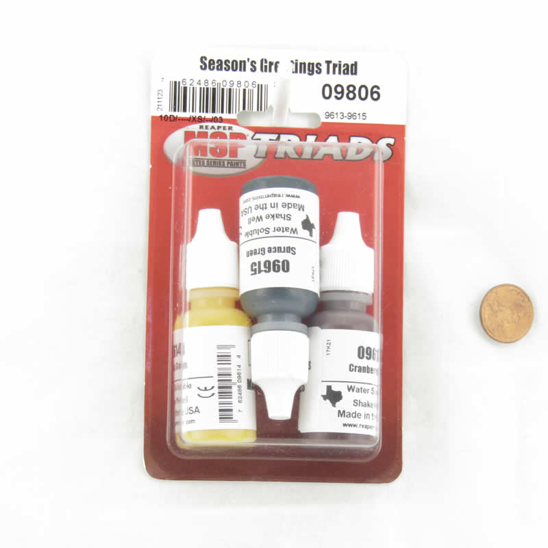 RPR09806 Seasons Greetings Triad (09613-09615) Acrylic Reaper Master Series Hobby Paint (ONLINE ORDER ONLY)