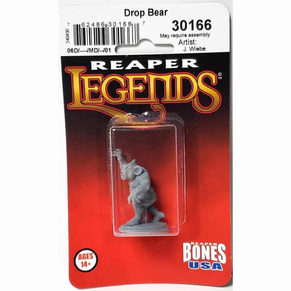 RPR30166 Dropbear Miniature Figure 25mm Heroic Scale Reaper Bones USA (ONLINE ORDER ONLY)