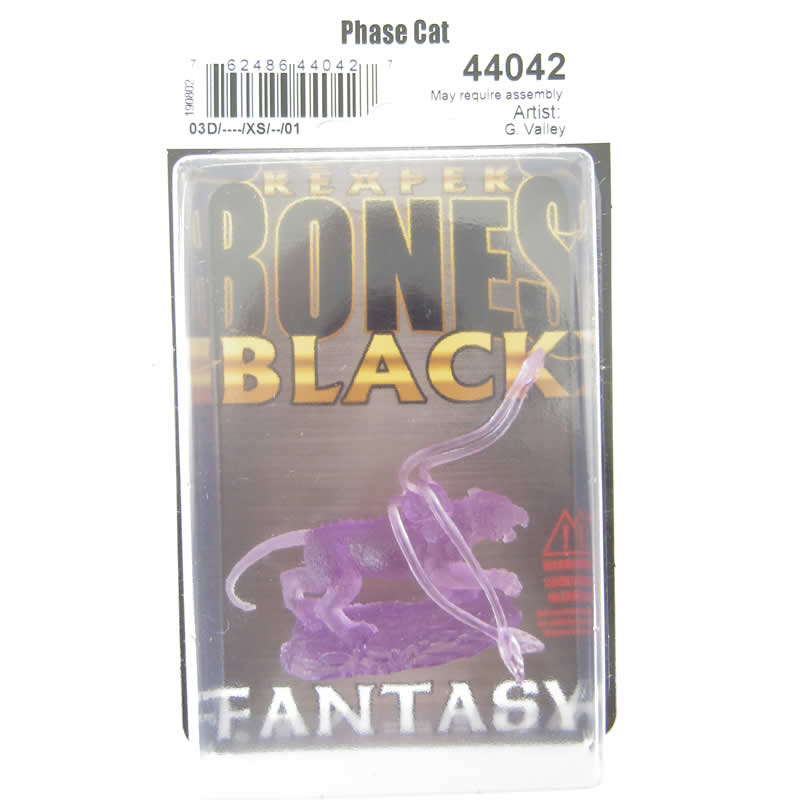 RPR44042 Phase Cat Miniature 25mm Heroic Scale Bones Black Reaper (ONLINE ORDER ONLY)