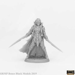 RPR44074 Dark Elf Elite Miniature 25mm Heroic Scale Bones Black (ONLINE ORDER ONLY)
