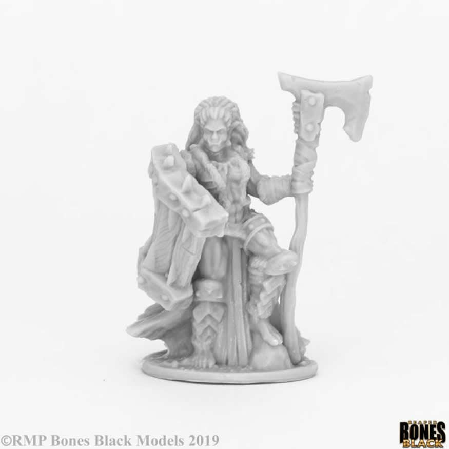 RPR44088 Jade Fire Chieftain Miniature 25mm Heroic Scale Bones Black (ONLINE ORDER ONLY)