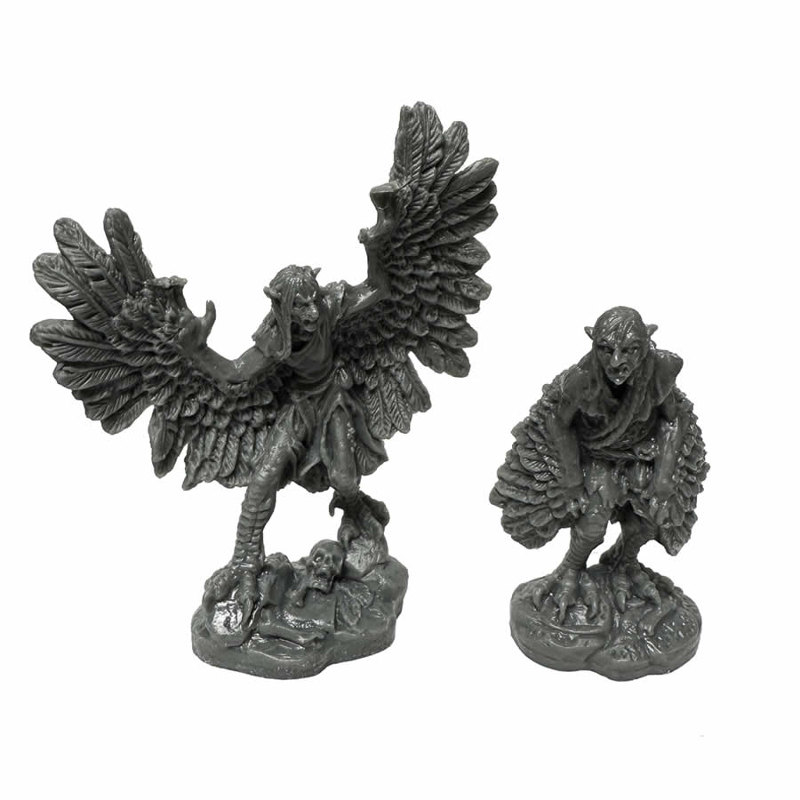RPR44162 Harpies Miniature 25mm Heroic Scale Figure Bones Black (ONLINE ORDER ONLY)