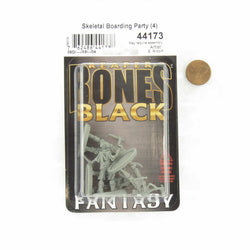 RPR44173 Skeletal Boarding Party Miniature 25mm Heroic Scale Figure Bones Black (ONLINE ORDER ONLY)