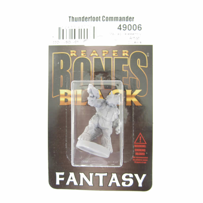 RPR49006 Thunderfoot Commander Miniature 25mm Heroic Scale Bones Black (ONLINE ORDER ONLY)