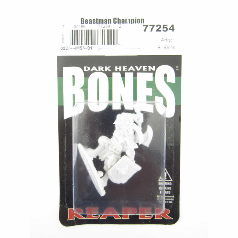 RPR77254 Beastman Champion Miniature 25mm Heroic Scale Bones (ONLINE ORDER ONLY)