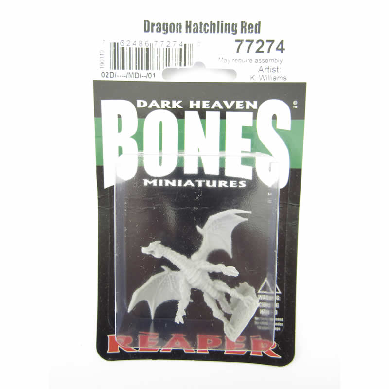 RPR77274 Dragon Hatchling Red Miniature 25mm Heroic Scale Bones (ONLINE ORDER ONLY)