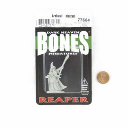 RPR77664 Arakus Landarzad Wizard Miniature 25mm Heroic Scale Figure Dark Heaven Bones