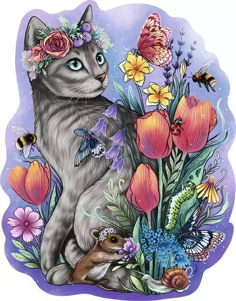 Ravensburger: Puzzle - Wooden Puzzles - Lovely Cat