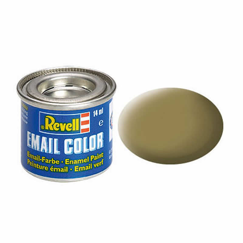 RVP32186 Olive Brown Matt Enamal Paint 14ml (.47oz) Tinlet Revell (ONLINE ORDER ONLY)