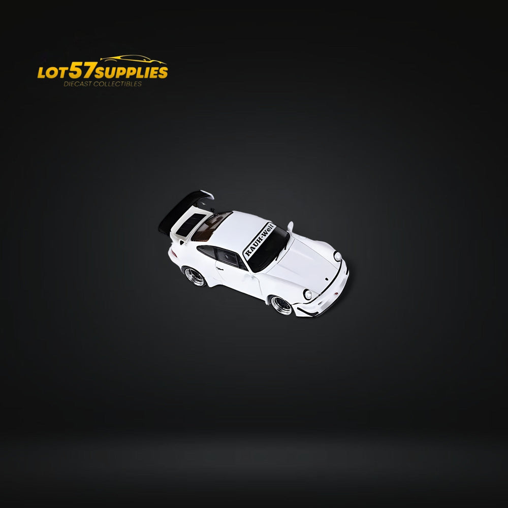 Fast Speed Porsche 964 RWB Widebody DREAMCATCHER GT Version Rear Wing in White 1:64 (ONLINE ORDER ONLY)