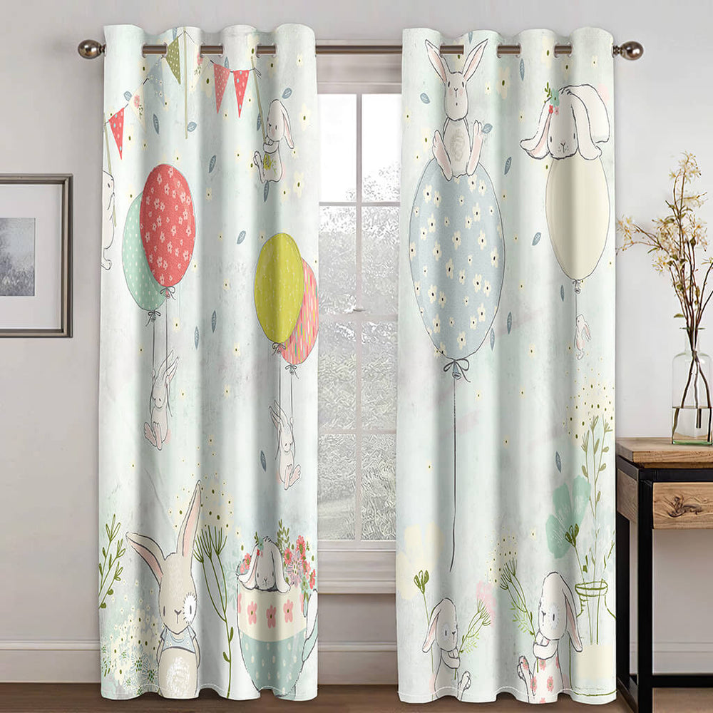 Rabbit Curtains Blackout Window Treatments Drapes for Room Decoration (Online Order Only)