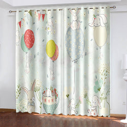 Rabbit Curtains Blackout Window Treatments Drapes for Room Decoration (Online Order Only)