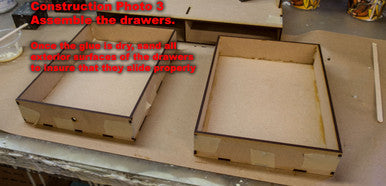 Drawer Add-On For Paint Rack - Double Drawer (Online Order Only) (Online Order Only)